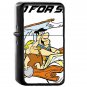 The Flintstones - Oil Windproof Flip Top Black Lighters Briquet Encendedor 190