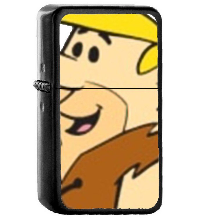 The Flintstones - Oil Windproof Flip Top Black Lighters Briquet Encendedor 191