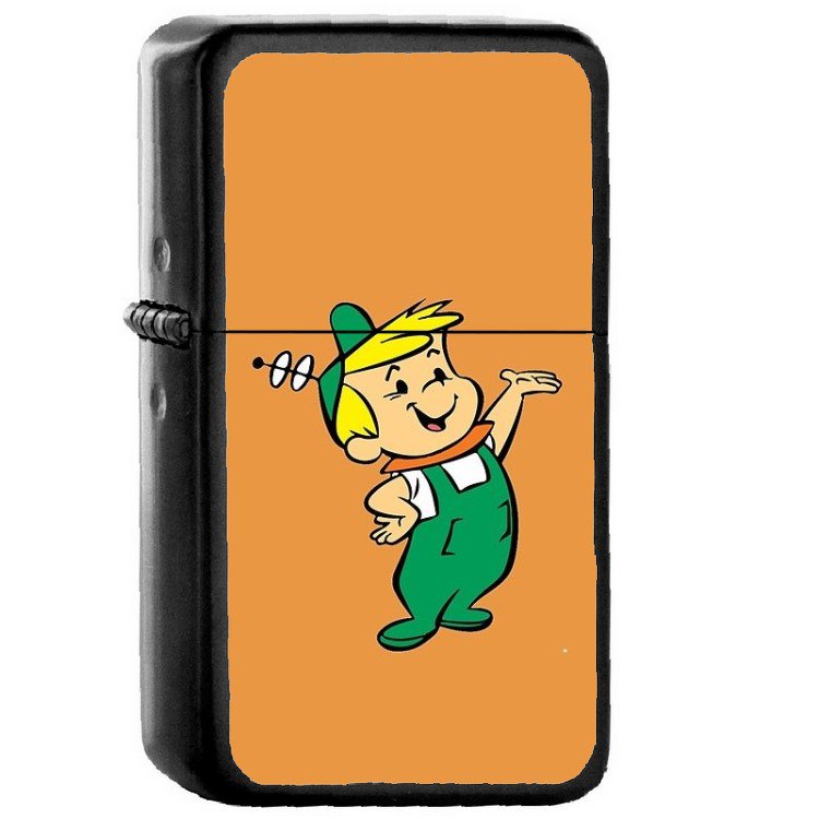 The Jetsons - Oil Windproof Flip Top Black Lighters Briquet Encendedor 193