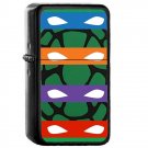 Tmnt Teenage Mutant Ninja Turtles - Oil Windproof Flip Top Black Lighters Briquet Encendedor 174