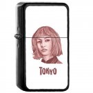 Tokyo La Casa De Papel - Oil Windproof Flip Top Black Lighters Briquet Encendedor 135
