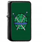 Tmnt Teenage Mutant Ninja Turtles - Oil Windproof Flip Top Black Lighters Briquet Encendedor 175