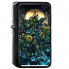 Tmnt Teenage Mutant Ninja Turtles - Oil Windproof Flip Top Black Lighters Briquet Encendedor 177