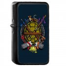 Tmnt Teenage Mutant Ninja Turtles - Oil Windproof Flip Top Black Lighters Briquet Encendedor 178