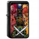 Tmnt Teenage Mutant Ninja Turtles - Oil Windproof Flip Top Black Lighters Briquet Encendedor 179