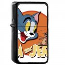 Tom and Jerry - Oil Windproof Flip Top Black Lighters Briquet Encendedor 196