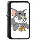 Tom and Jerry - Oil Windproof Flip Top Black Lighters Briquet Encendedor 197