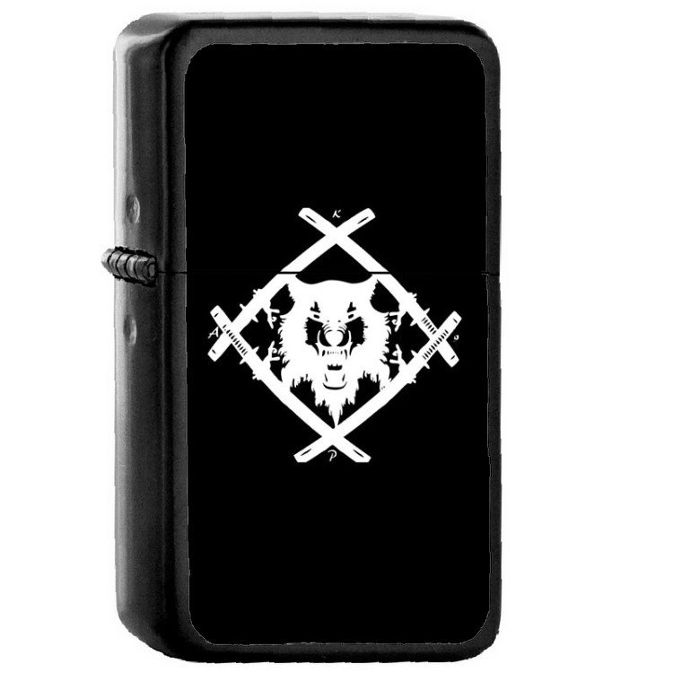 Xavier Wulf - Oil Windproof Flip Top Black Lighters Briquet Encendedor 346