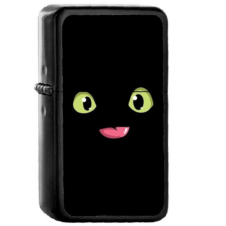 Toothless Dragon - 	Oil Windproof Flip Top Black Lighters Briquet Encendedor 2