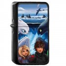 Toothless Dragon - Oil Windproof Flip Top Black Lighters Briquet Encendedor 3