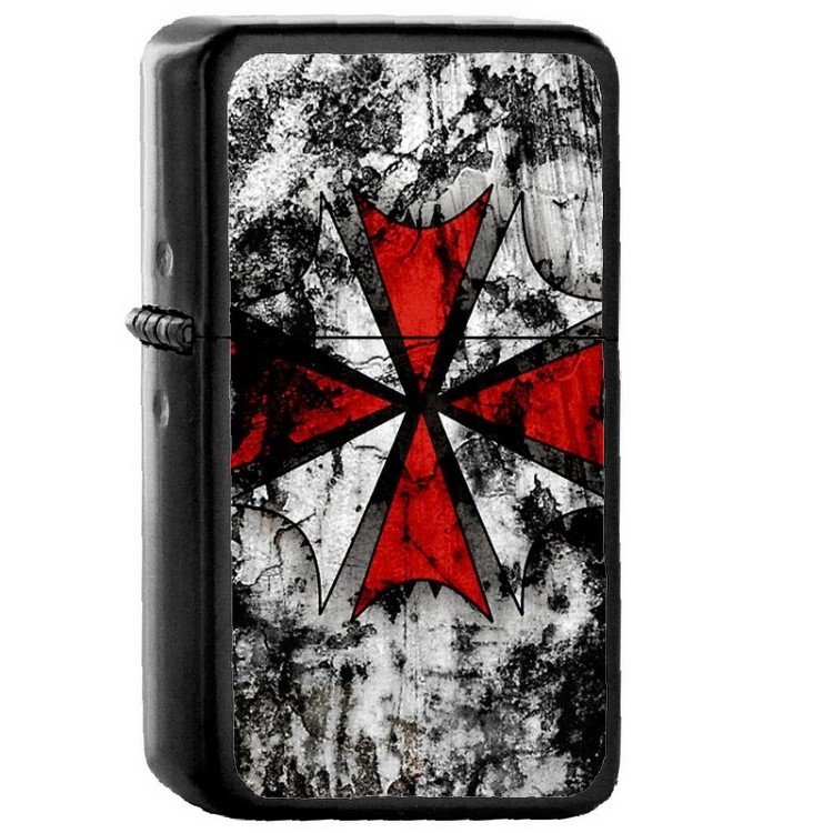 Umbrella Corporation - Oil Windproof Flip Top Black Lighters Briquet Encendedor 30