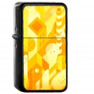Android Lollipop Lg Yellow Cute Illust - Oil Windproof Black Lighters Briquet Encendedor