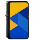 Android Marshmallow New Blue Yellow - Oil Windproof Black Lighters Briquet Encendedor