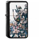 Ani Avengers Illust Art - Oil Windproof Black Lighters Briquet Encendedor