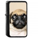 Animal Dog Pug Cute Nature - Oil Windproof Black Lighters Briquet Encendedor
