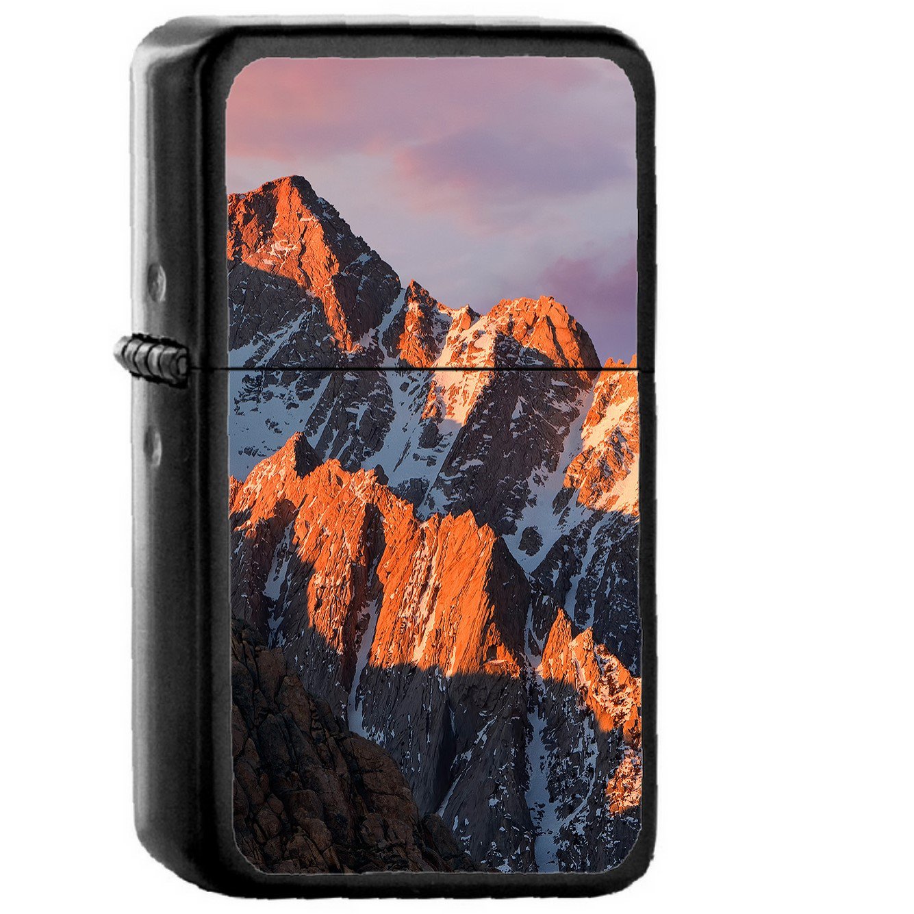 Apple Macos Sierra Mountain Wwdc Official - Oil Windproof Black Lighters Briquet Encendedor