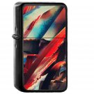 Art Paint Hampus Olsson Red Dark Abstract - Oil Windproof Black Lighters Briquet Encendedor