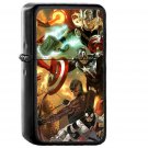 Avengers Liiust Comics Marvel Art Hero - Oil Windproof Black Lighters Briquet Encendedor