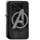 Avengers Logo Art Hero Dark - Oil Windproof Black Lighters Briquet Encendedor