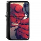 Tonton Revolver Hellboy Red Illustration Art - Oil Windproof Black Lighters Briquet Encendedor