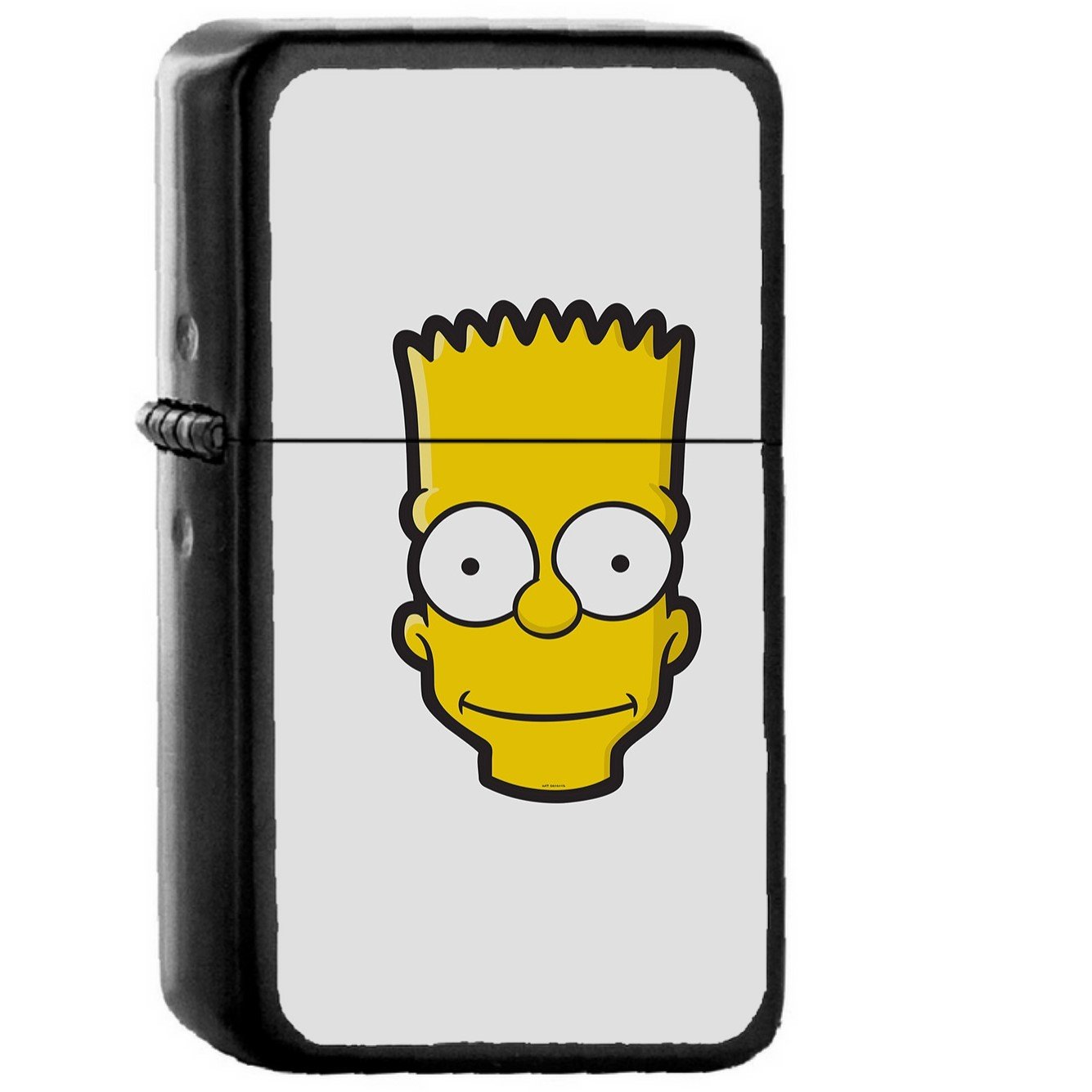 Bart Face Art Illust Simpsons Minimal Simple Oil Windproof Black