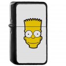Bart Face Art Illust Simpsons Minimal Simple - Oil Windproof Black Lighters Briquet Encendedor