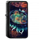 Mystey Art Illustration Animal Sea Digital - Oil Windproof Black Lighters Briquet Encendedor