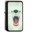 Bear Face Art Illust Soft - Oil Windproof Black Lighters Briquet Encendedor