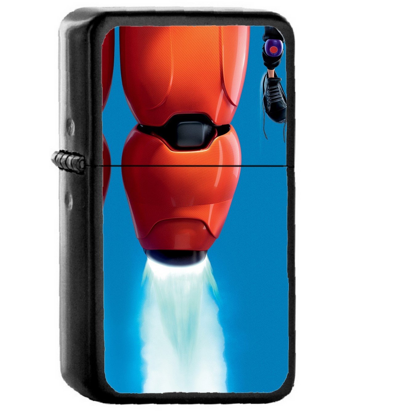 Big Hero 6 Fly Disney Art Illust - Oil Windproof Black Lighters Briquet Encendedor