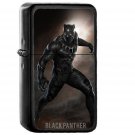 Black Panther Art Hero Captain America - Oil Windproof Black Lighters Briquet Encendedor