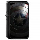 Captain America Avengers Hero Sheild Art Dark - Oil Windproof Black Lighters Briquet Encendedor