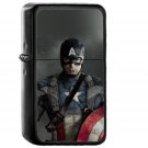 Captain America Hero - Oil Windproof Black Lighters Briquet Encendedor