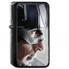 Captain America Marvel Face Art Illustration - Oil Windproof Black Lighters Briquet Encendedor