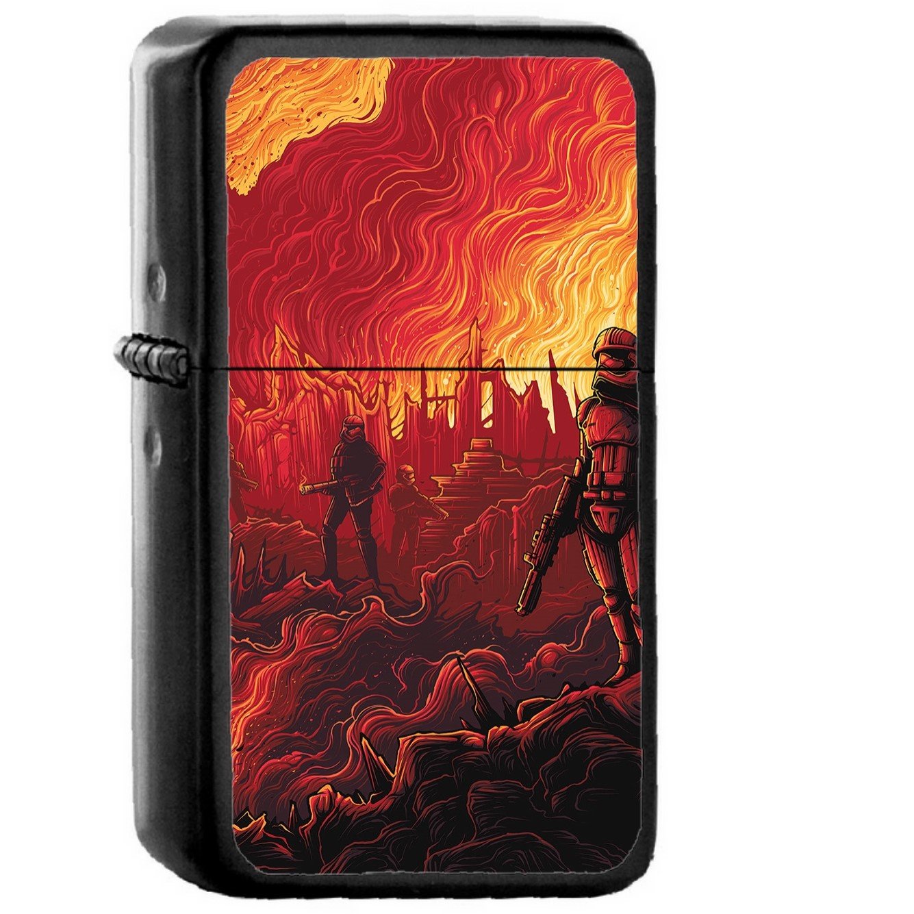 Captain Phasma Star Wars Red Film Art - Oil Windproof Black Lighters Briquet Encendedor