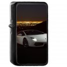 Car Lamborghini Art Dark Night Drive - Oil Windproof Black Lighters Briquet Encendedor