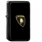 Car Lamborghini Logo Art Minimal Dark - Oil Windproof Black Lighters Briquet Encendedor