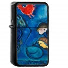 Chagall Classic Art Illustration - Oil Windproof Black Lighters Briquet Encendedor