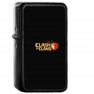 Clash Of Clans Logo Art Dark Game - Oil Windproof Black Lighters Briquet Encendedor