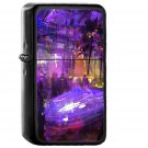 Cybseq Street Wadim Kashin Paint Illustration Art Purple - Oil Windproof Black Lighters Briquet Encendedor