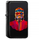 Dark Man Art Colorful Armor - Oil Windproof Black Lighters Briquet Encendedor