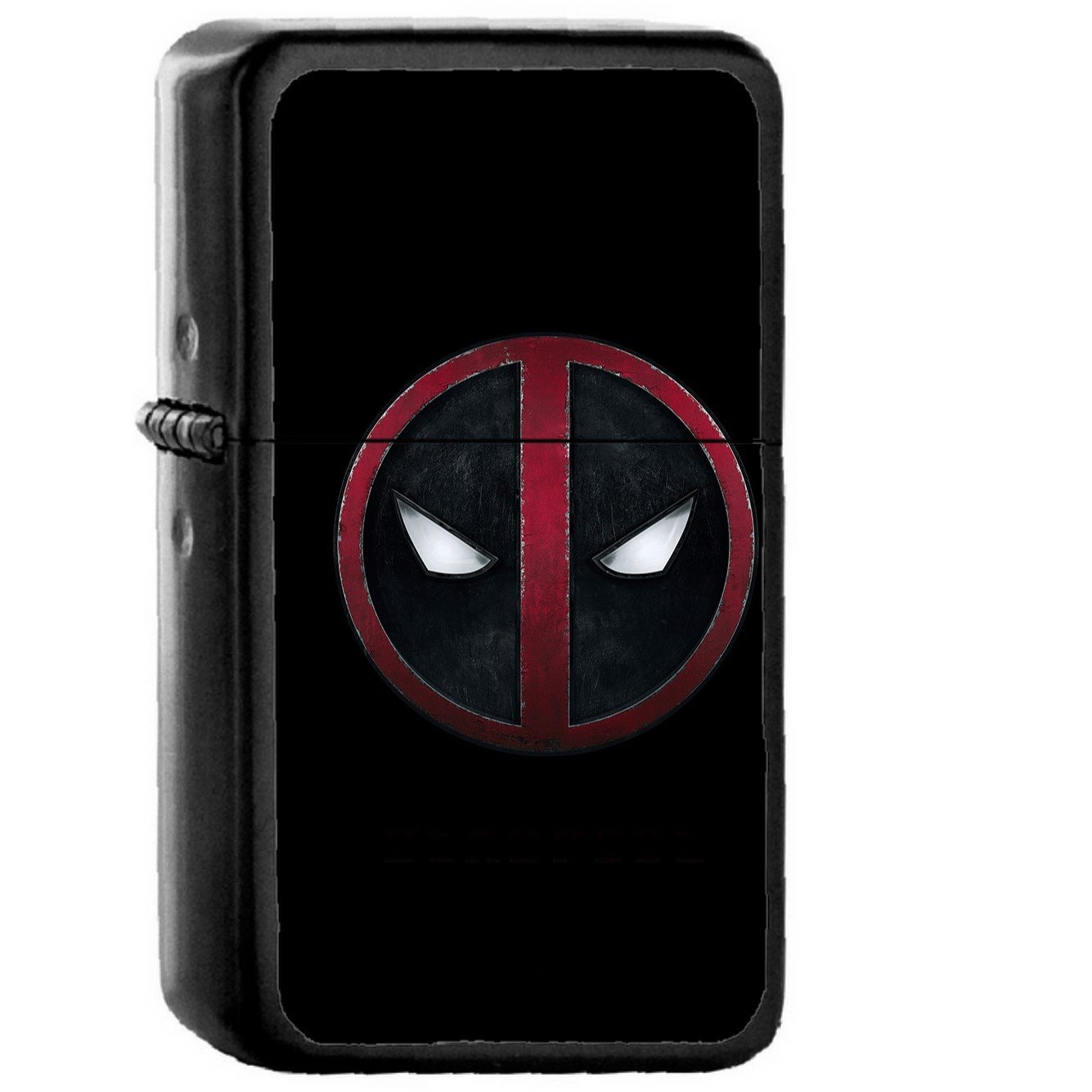 Deadpool Art Logo Hero - Oil Windproof Black Lighters Briquet Encendedor