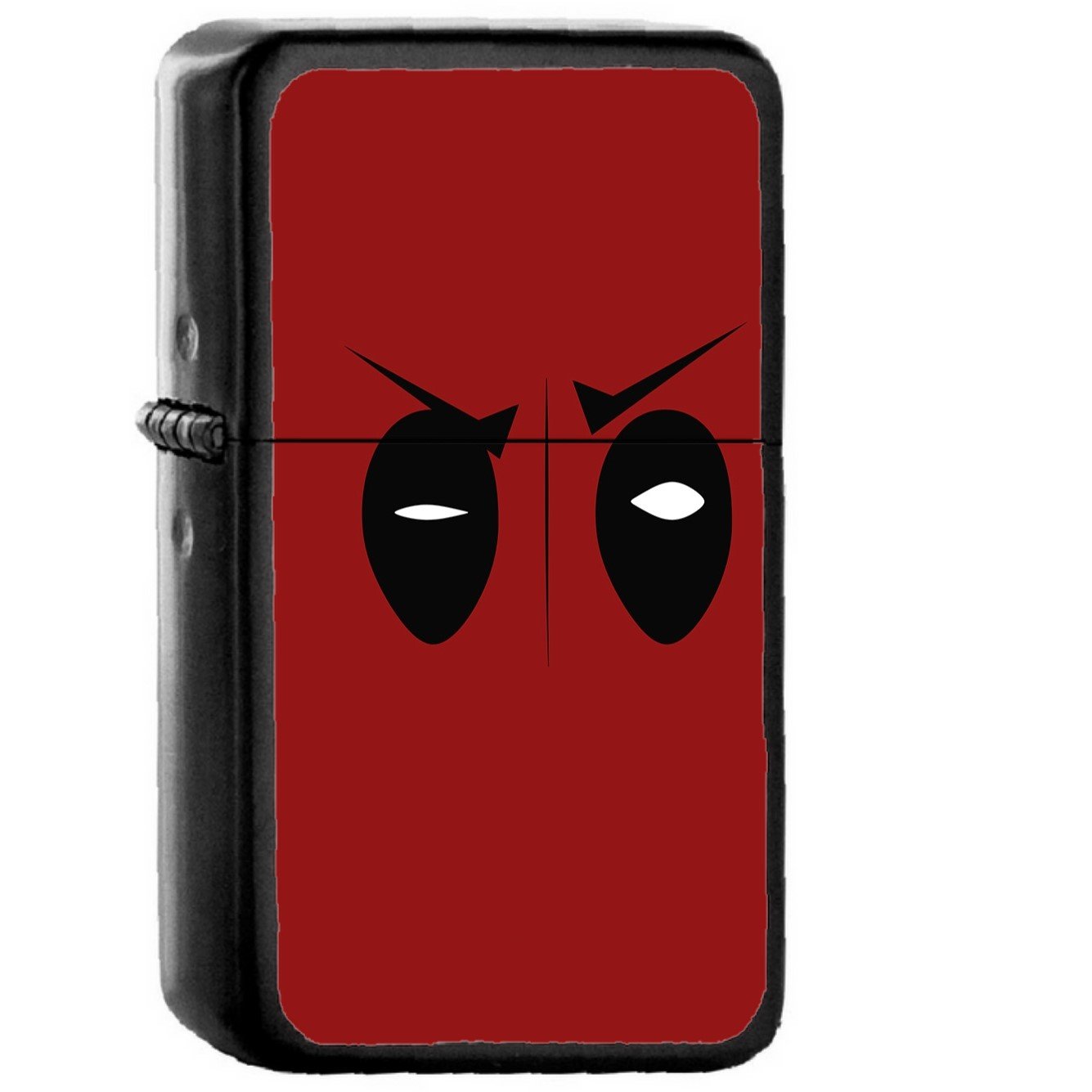 Deadpool Hero Eye Logo Art Film - Oil Windproof Black Lighters Briquet Encendedor