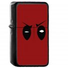 Deadpool Hero Eye Logo Art Film - Oil Windproof Black Lighters Briquet Encendedor