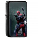 Deadpool Superhero Art Pee Marvel - Oil Windproof Black Lighters Briquet Encendedor