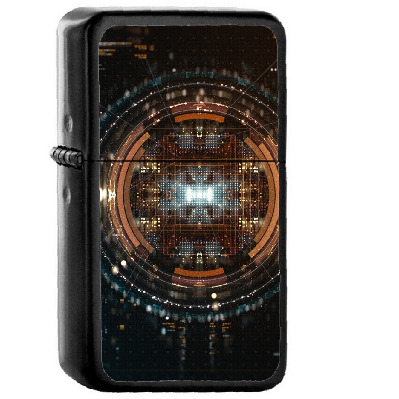 Digital Art Computer Board - Oil Windproof Black Lighters Briquet Encendedor