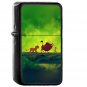 Disney Hakuna Matata Simba Lion King Animal Illustration - Oil Windproof Black Lighters Briquet Encendedor