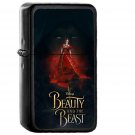 Disney Beauty Beast Poster Illustration Art - Oil Windproof Black Lighters Briquet Encendedor