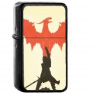Dragon Age Art Illust Minimal - Oil Windproof Black Lighters Briquet Encendedor