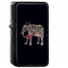 Elephant Illust Art Oana Befort Dark - Oil Windproof Black Lighters Briquet Encendedor