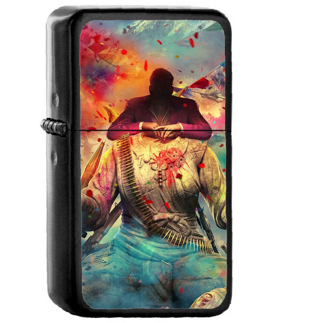 Far Cry 4 Game Art Digital - Oil Windproof Black Lighters Briquet Encendedor